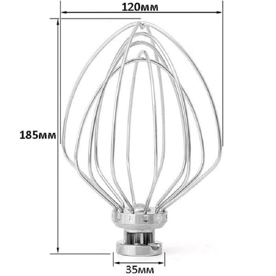 Насадкавенчикдлякухонноймашины,планетарногомиксера120х185мм