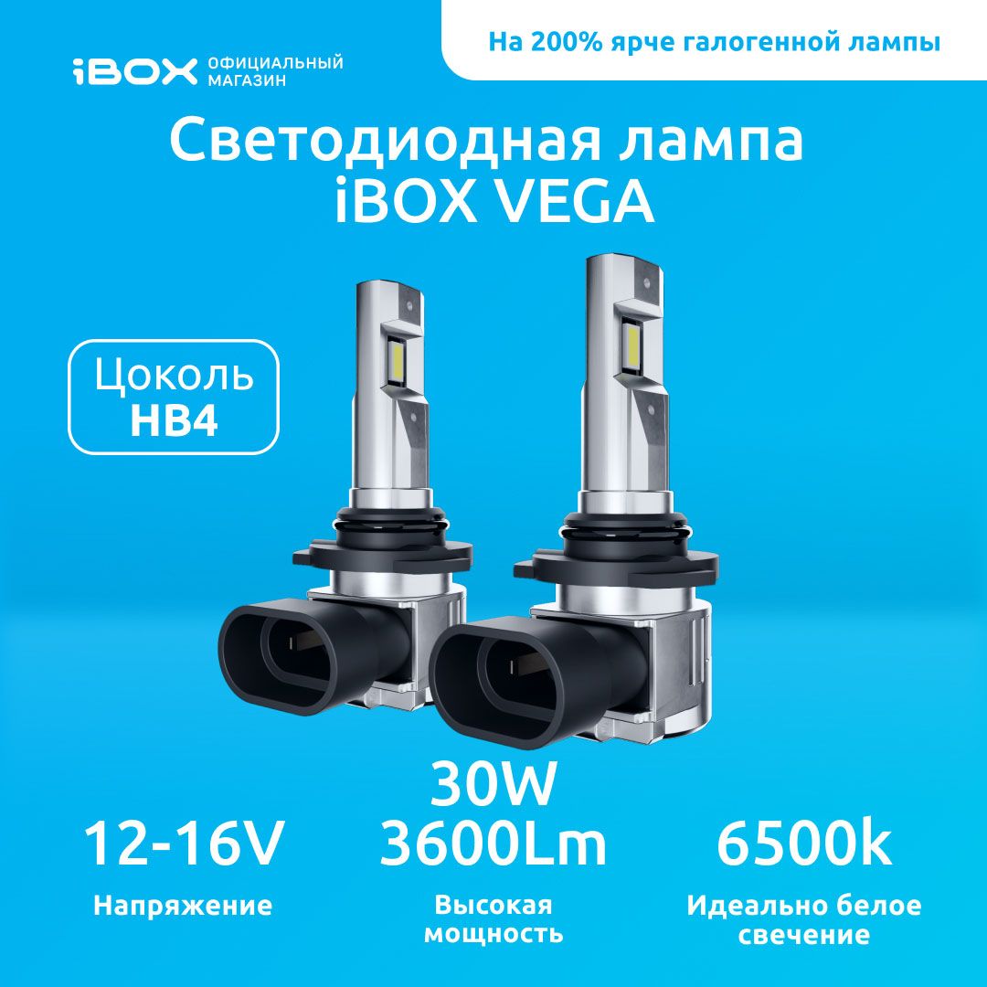 Лампа автомобильная iBOX 12 В, 2 шт. купить по низкой цене с доставкой в  интернет-магазине OZON (1191354058)