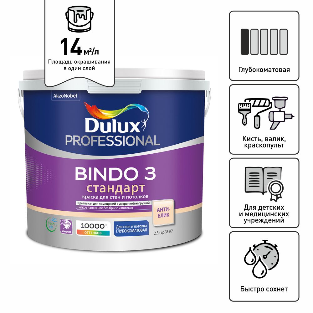 Краска Dulux Bindo 2 Купить