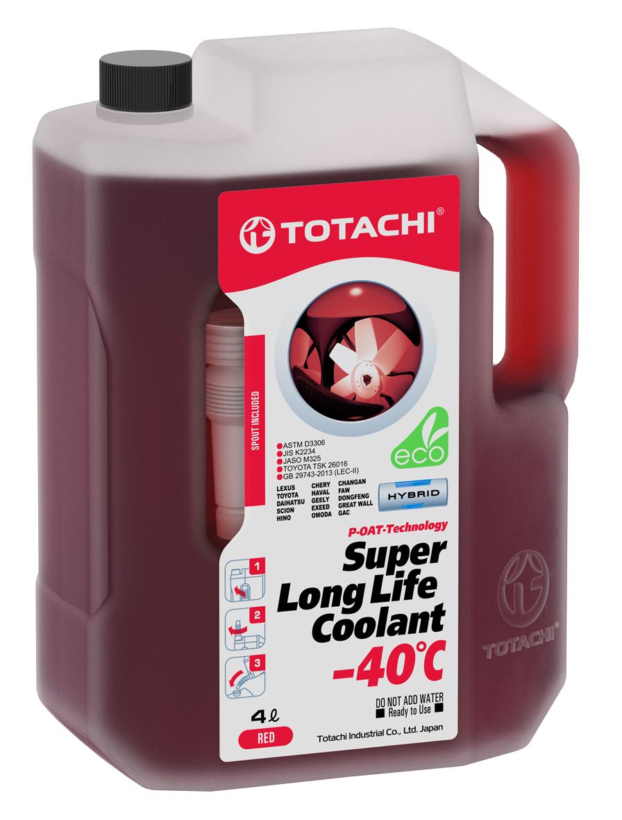 Охлаждающаяжидкость/АнтифризTOTACHISUPERLONGLIFECOOLANTRED-40C,4л