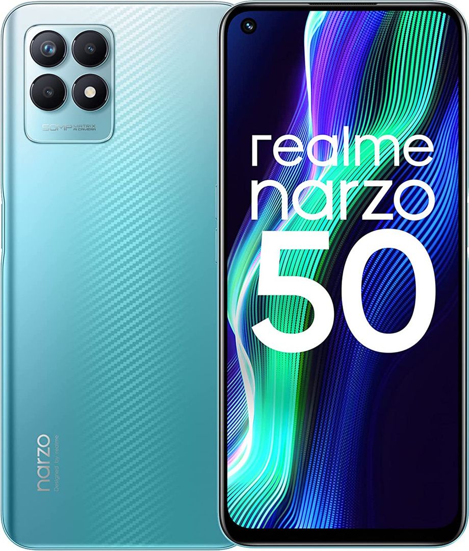 realme Смартфон Narzo 50 6/128 ГБ, голубой