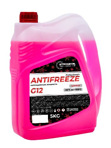 АНТИФРИЗ STRONG OIL ANTIFREEZE G12 Carbox RED (канистра 5кг)