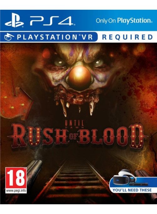 Игра Until Dawn: Rush Of Blood (PlayStation 4 VR, Русская версия)