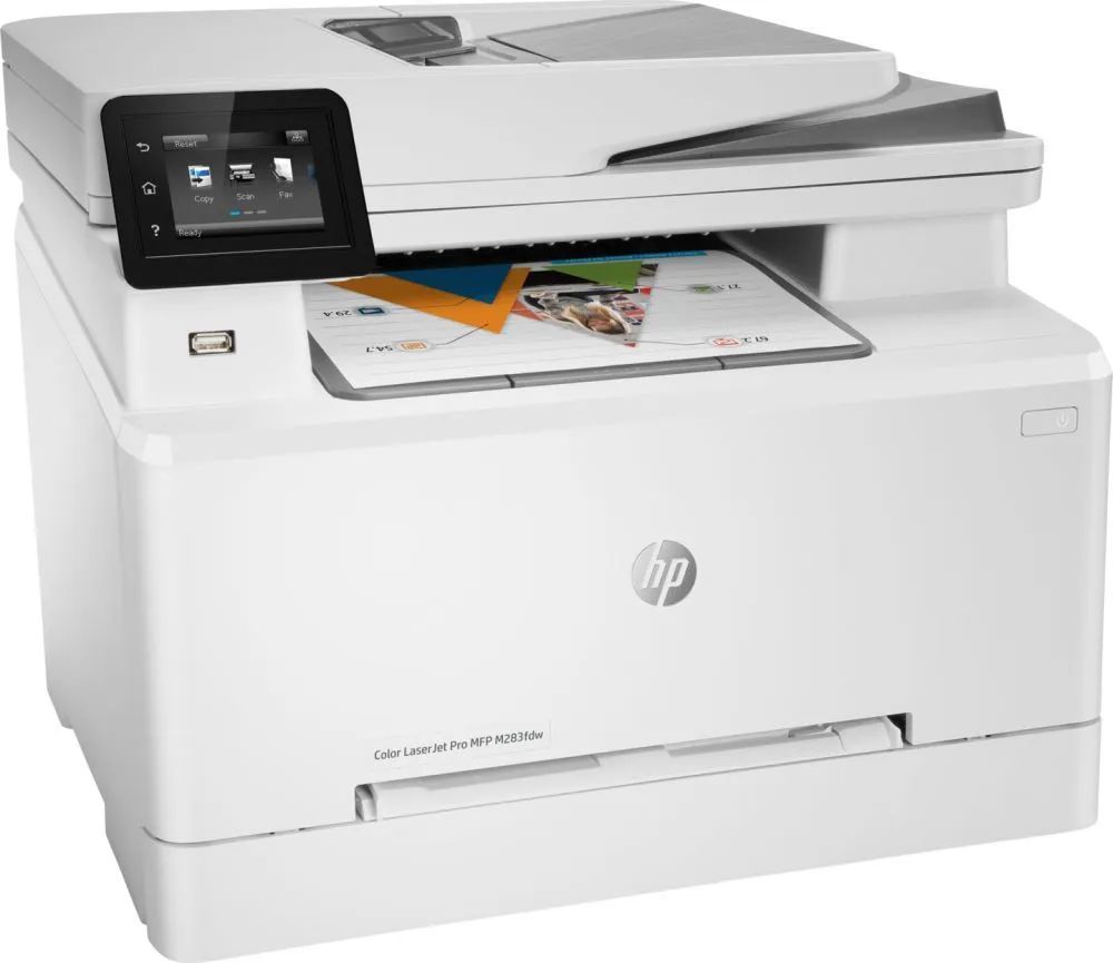 МФУ лазерное HP Color LaserJet Pro M283fdw, цветной., A4, белый