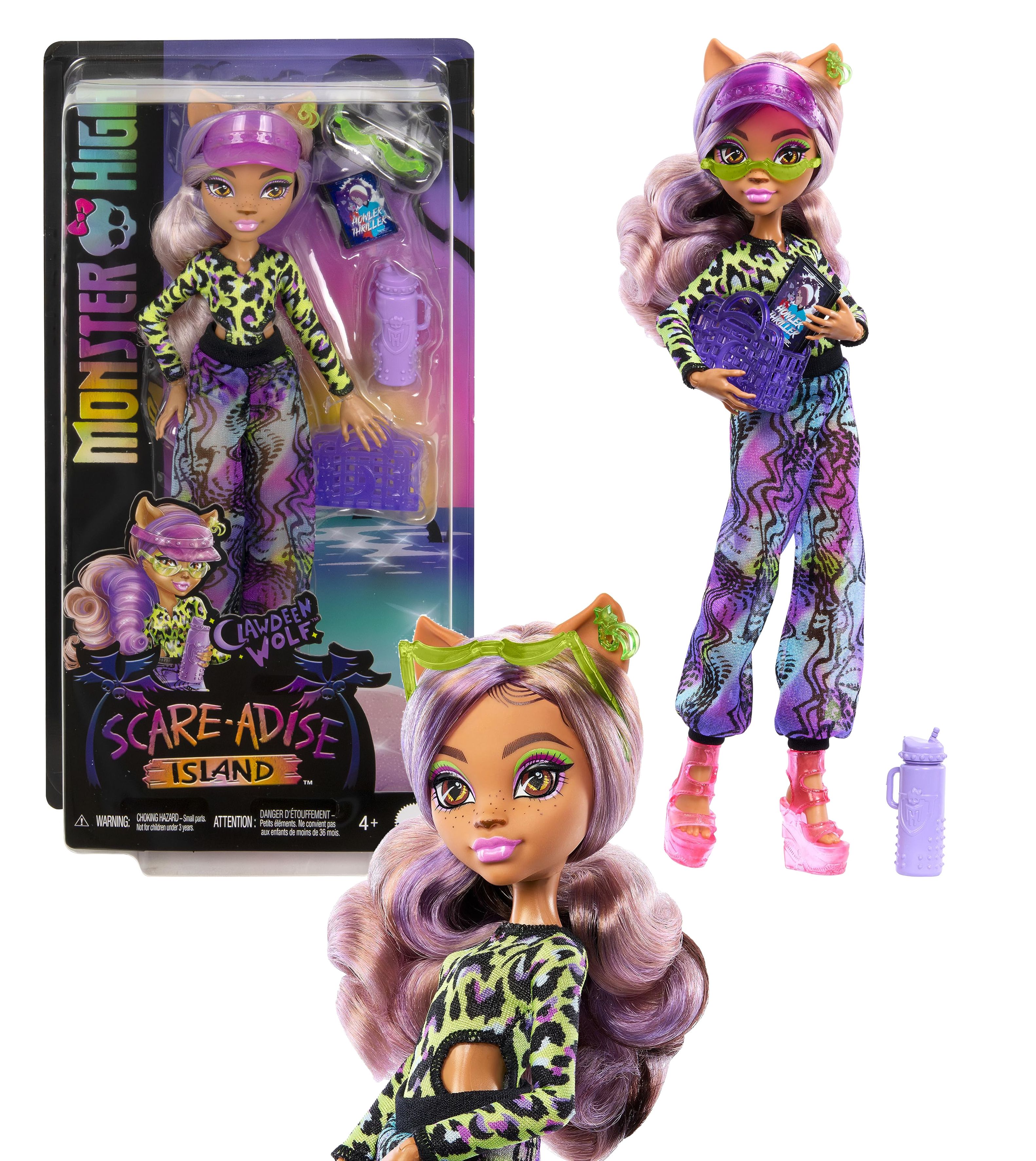 Кукла Клодин Вульф Остров Страха пляжная Clawdeen Wolf Scare-adice Island  Монстер Хай Monster High - купить с доставкой по выгодным ценам в  интернет-магазине OZON (1447221720)