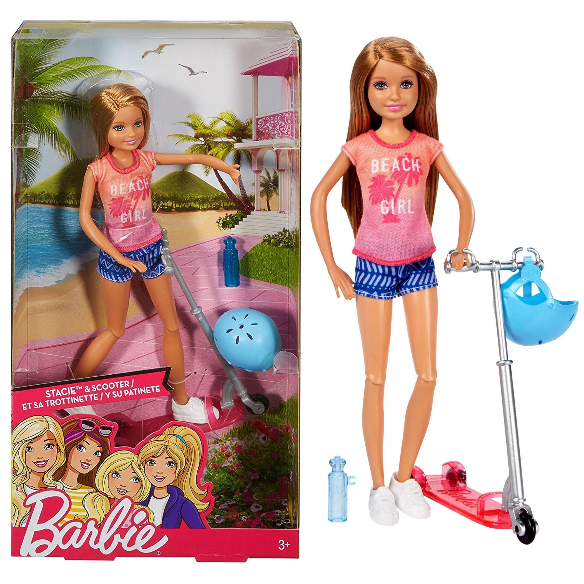 Кукла Стейси на самокате Barbie Mattel - купить с доставкой по выгодным  ценам в интернет-магазине OZON (1451832676)