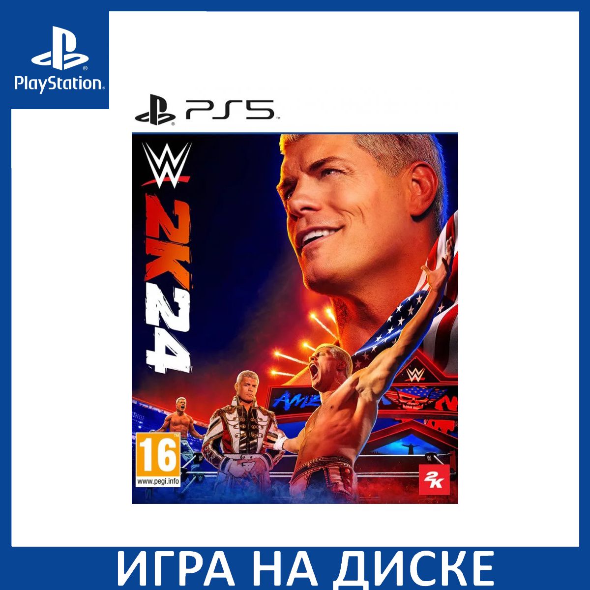 Игра WWE 2K24 PS5 Диск на PlayStation 5