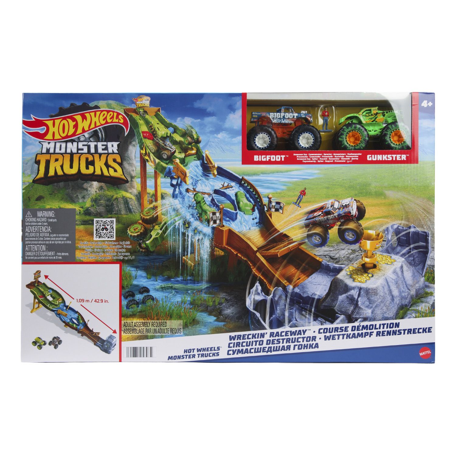 Игровой набор Hot Wheels Monster Trucks 2 машинки, HGV12