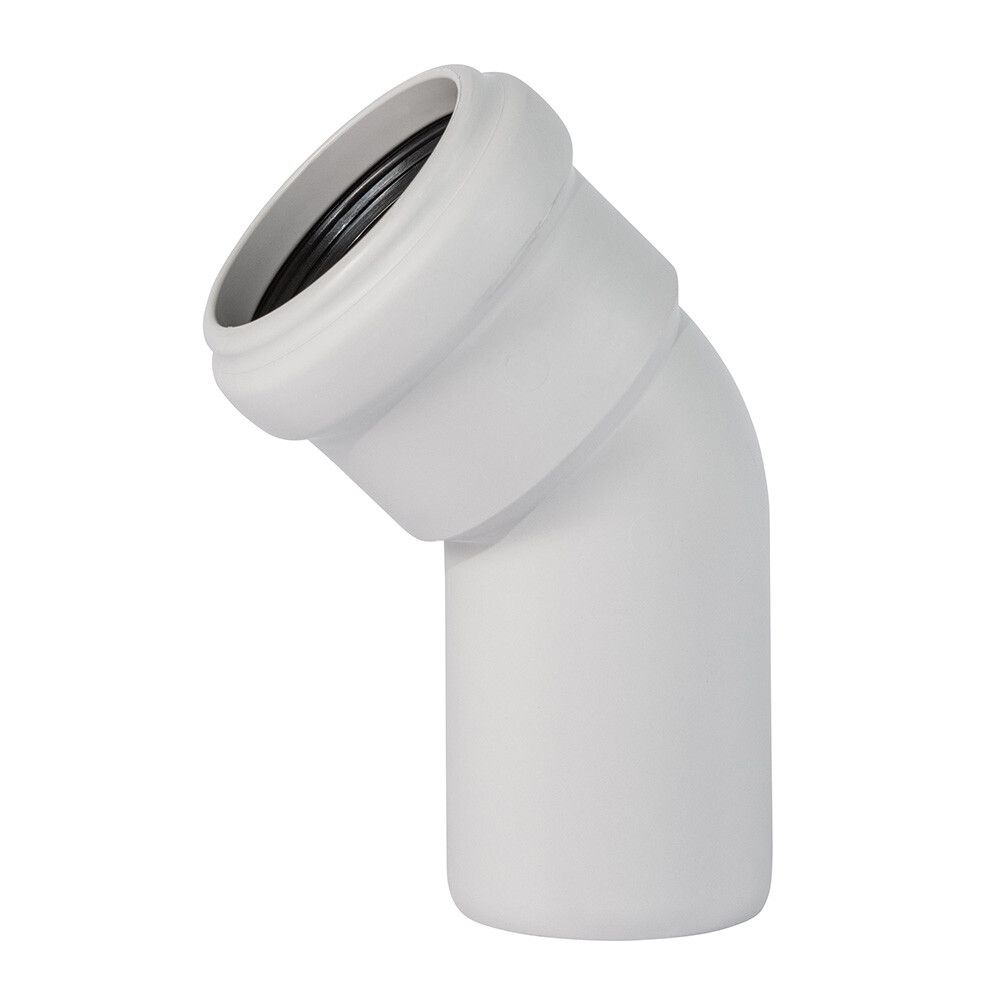 Отвод Ostendorf SKB d58 мм 45 пластиковый бесшумный для внутренней канализации (332120)
