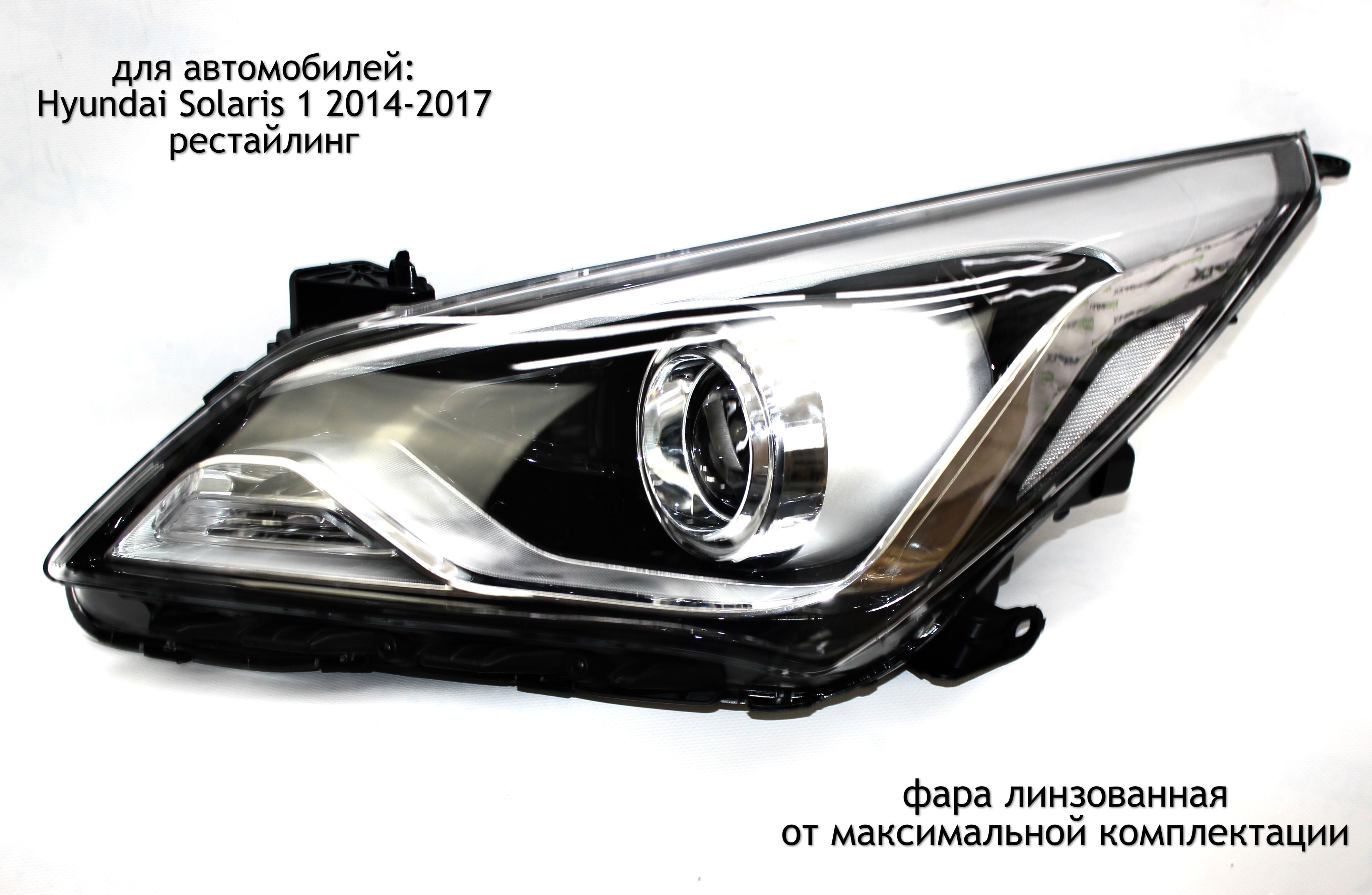 ФаралинзалеваядляHyundaiSolaris12014-2016(рестайлинг)