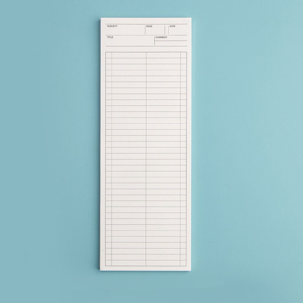 Extra sheets. Блокнот узкий и длинный