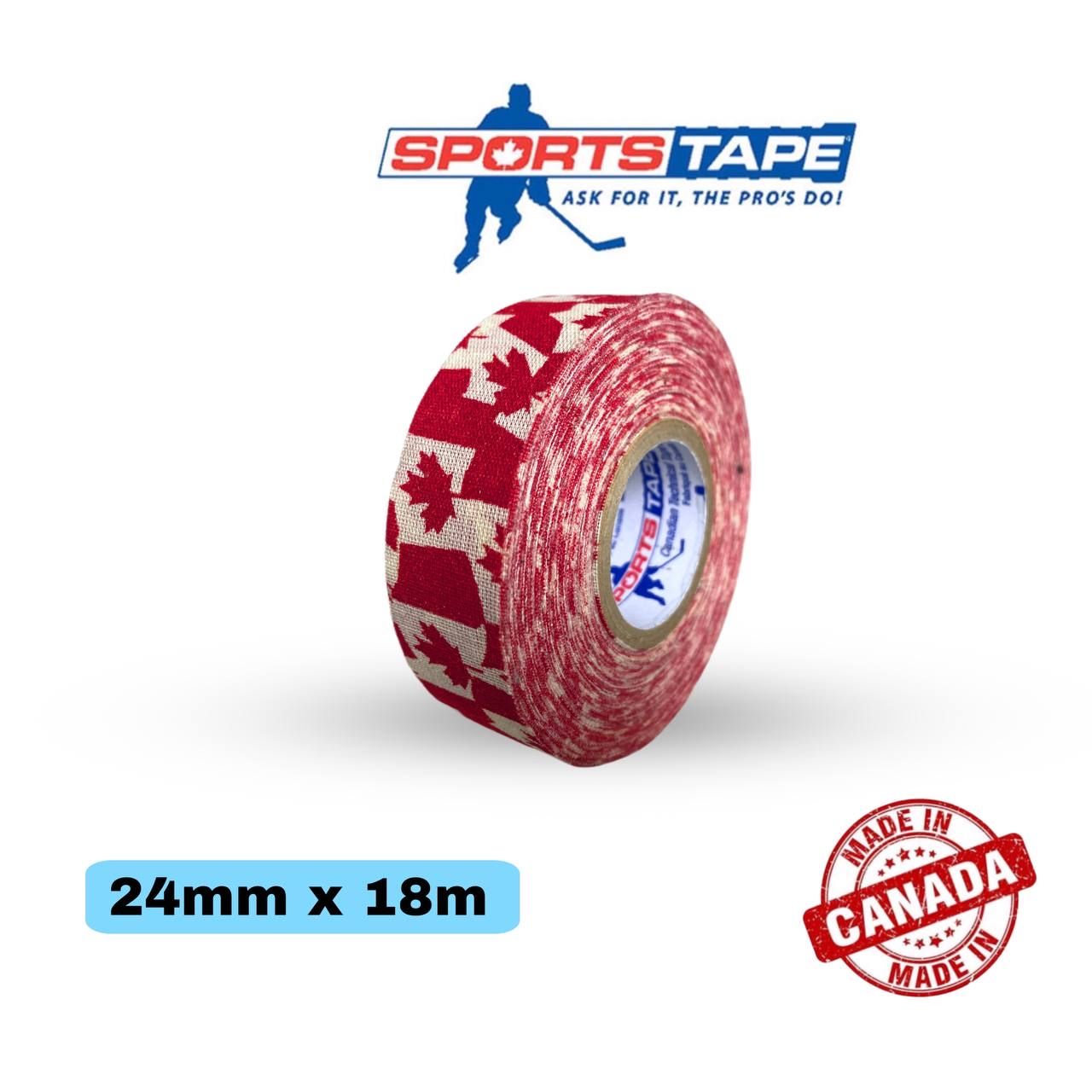 Хоккейная лента для клюшки Sports Tape 24мм*18м Canada