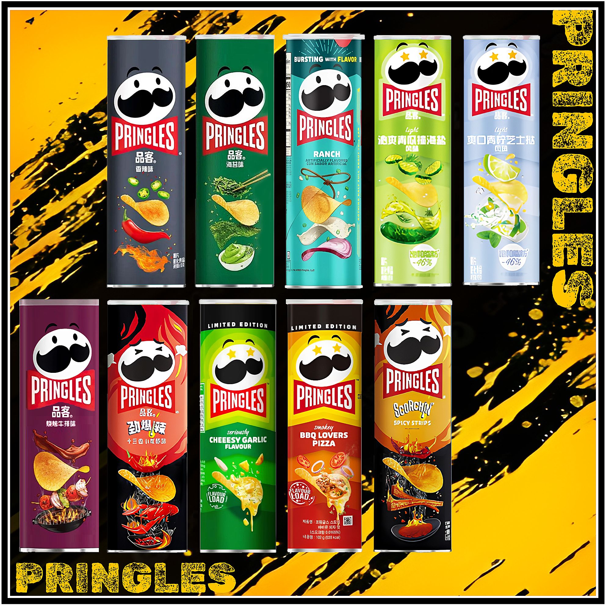 ЧипсыPringles10Вкусов