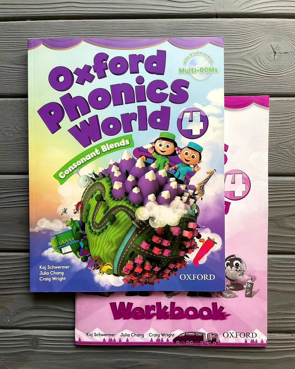 Oxford Phonics World Level 4. Полный комплект. Student Book + Workbook + CD