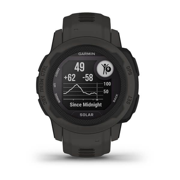 GarminУмныечасыInstinct2SSolarGraphiteстехнологиейсолнечнойзарядки,40mm/смартчасыдляспорта,мужские,женские