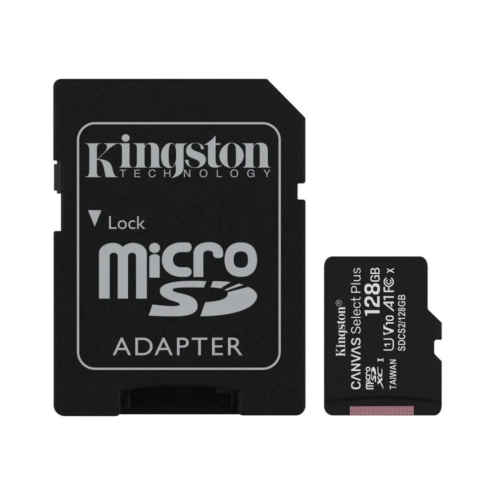 КартапамятиKingstonCanvasA1microSD128ГБ/microSDXCCanvas128ГБ/Картарасширенияпамяти128GB