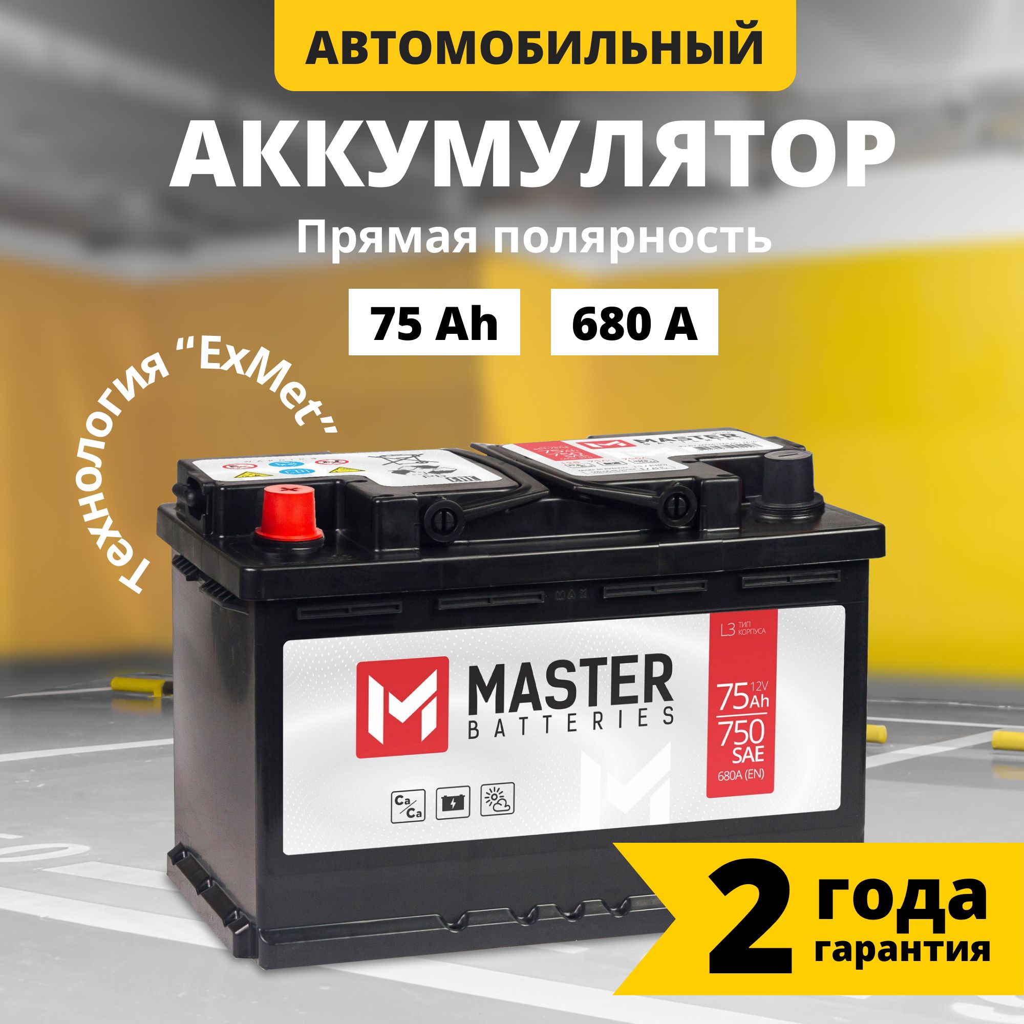 Аккумулятор автомобильный MASTER BATTERIES Мастер купить по выгодной цене в  интернет-магазине OZON (843169945)