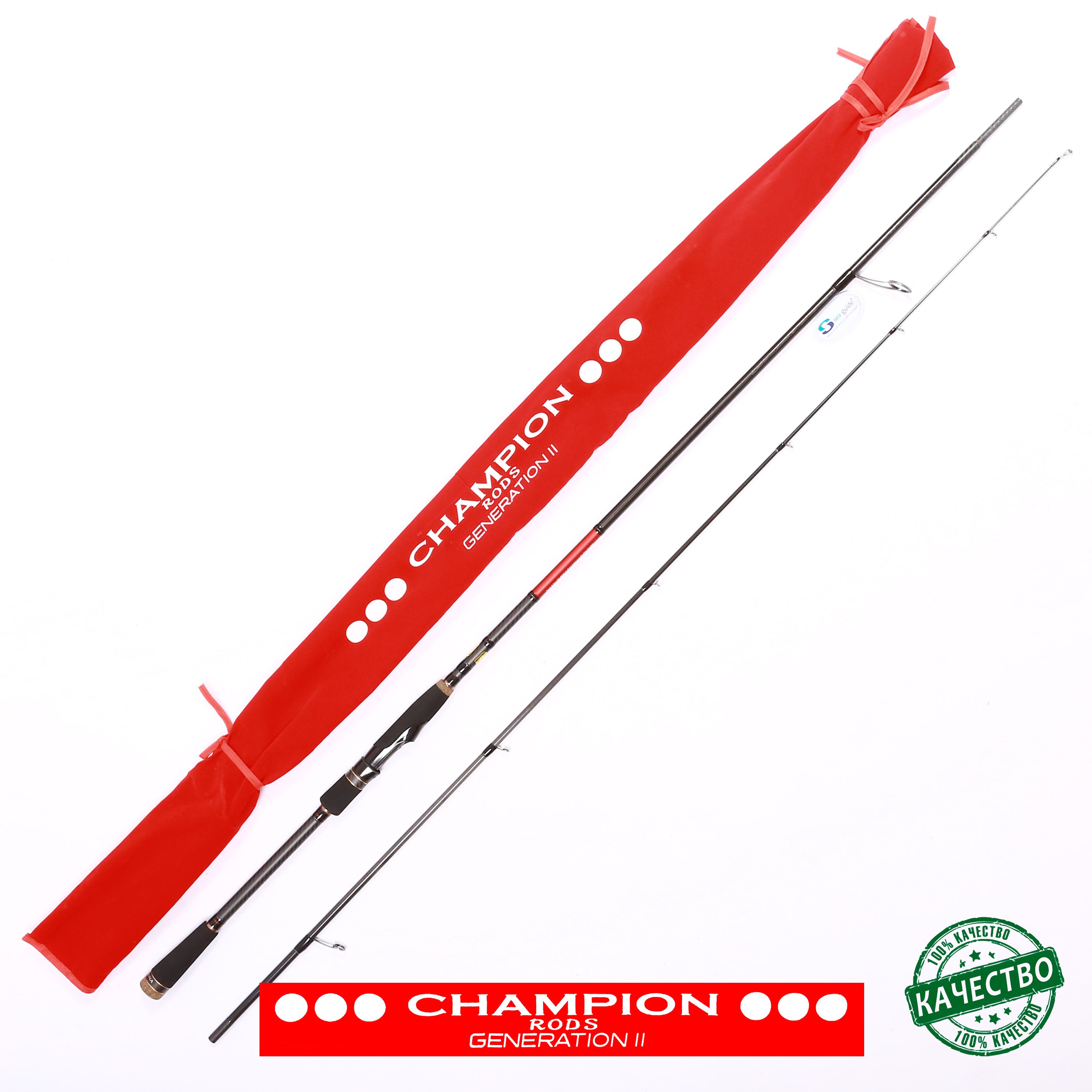 УдилищеChampionRodsTeamDubnaGenerationIITD-802XH240cm20-85g