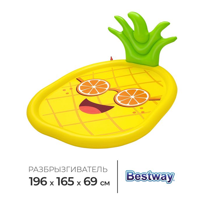 Бассейн надувной Bestway Солнечный ананас, 196 165 см, от 2 лет, 52565