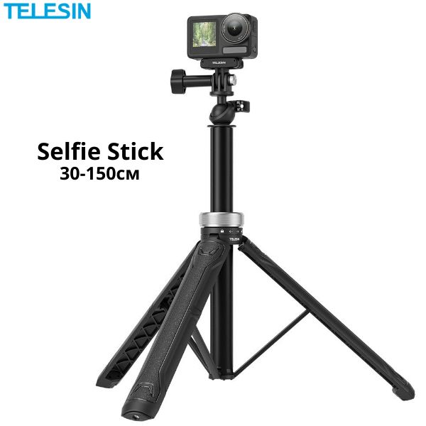 SelfieStickсвращающимсярегулируемымштативомTELESINGoPro12/Action3