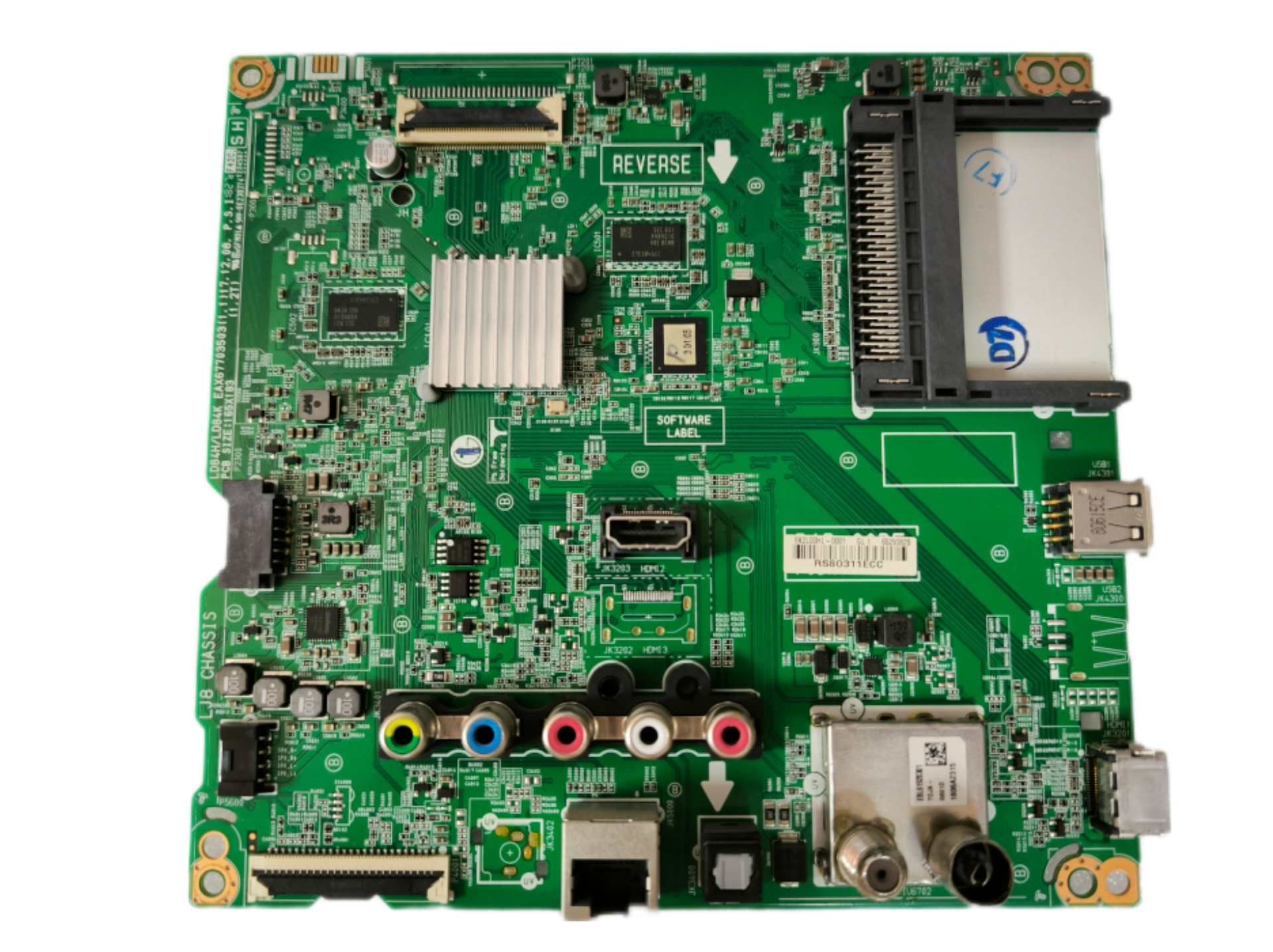 Материнскаяплата(mainboard)оттелевизораLG43LK5910/EAX67703503(1.1)Безтюнера