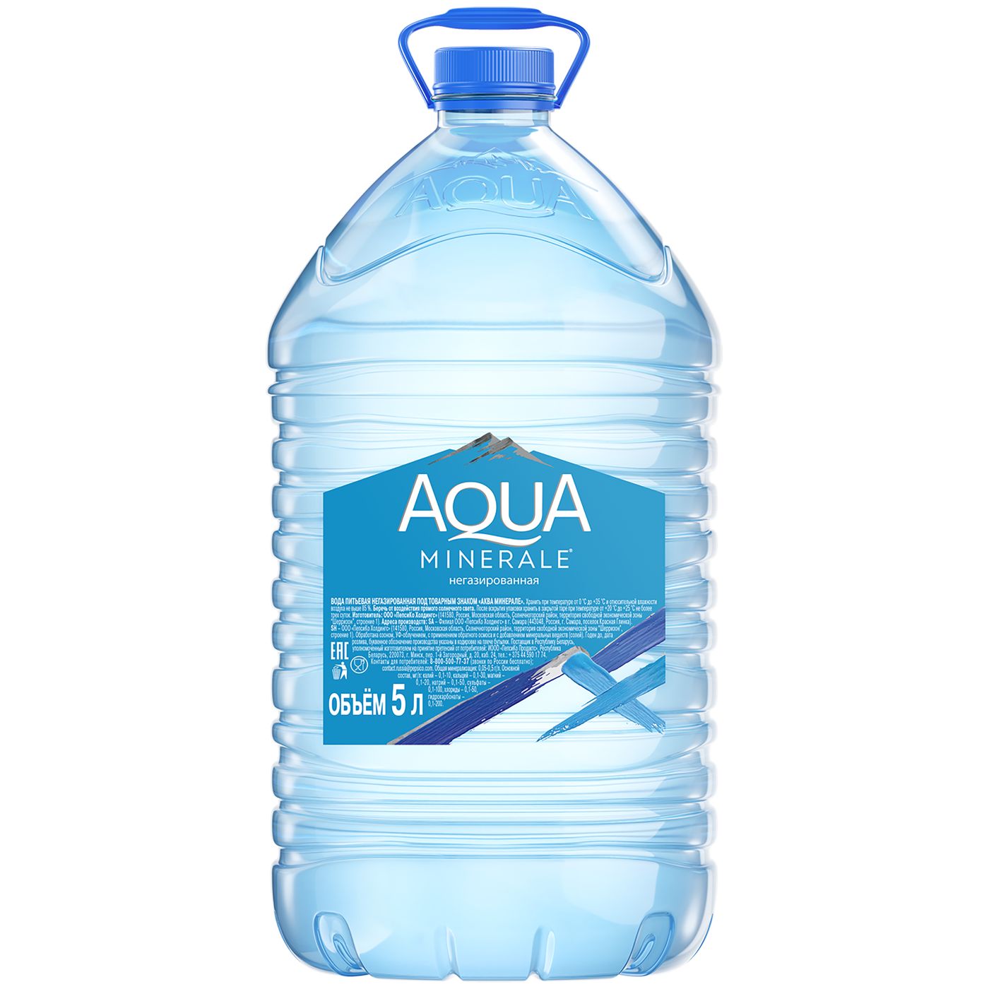 Вода питьевая AQUA MINERALE негазированная, ПЭТ, 5L