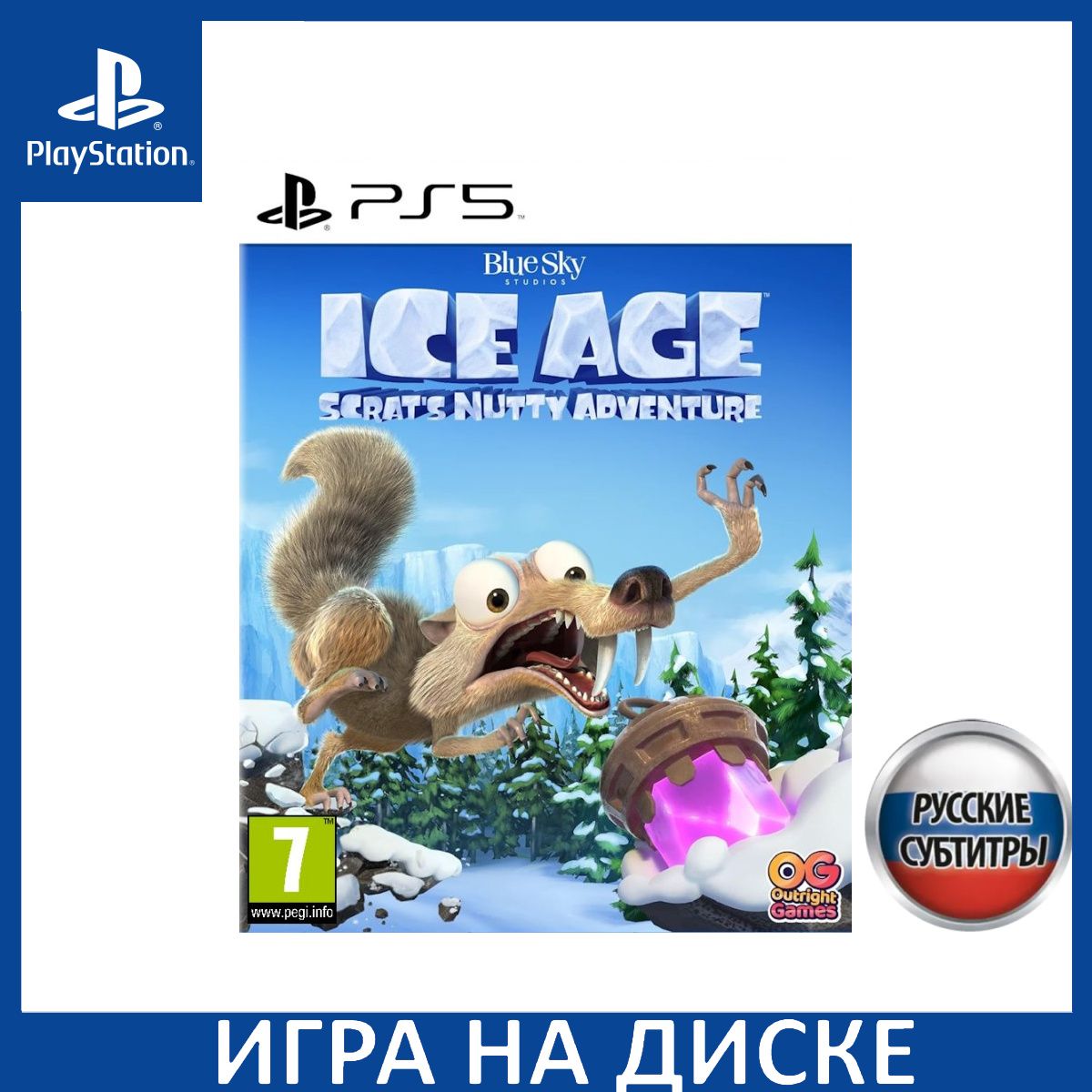 Игра Ледниковый период (Ice Age) Сумасшедшее приключение Скрэта (Scrats Nutty Adventure) PS5 Русская Версия Диск на PlayStation 5