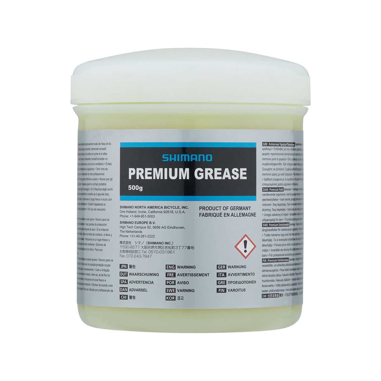 СмазкагустаяShimanoPremiumGrease,банка500грамм,длявтулок,рулевыхколонок,кареток,подшипников