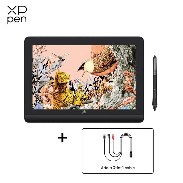 ИнтерактивныйдисплейXPPenArtist16Pro(2-епоколение)+кабель3в1HDMI