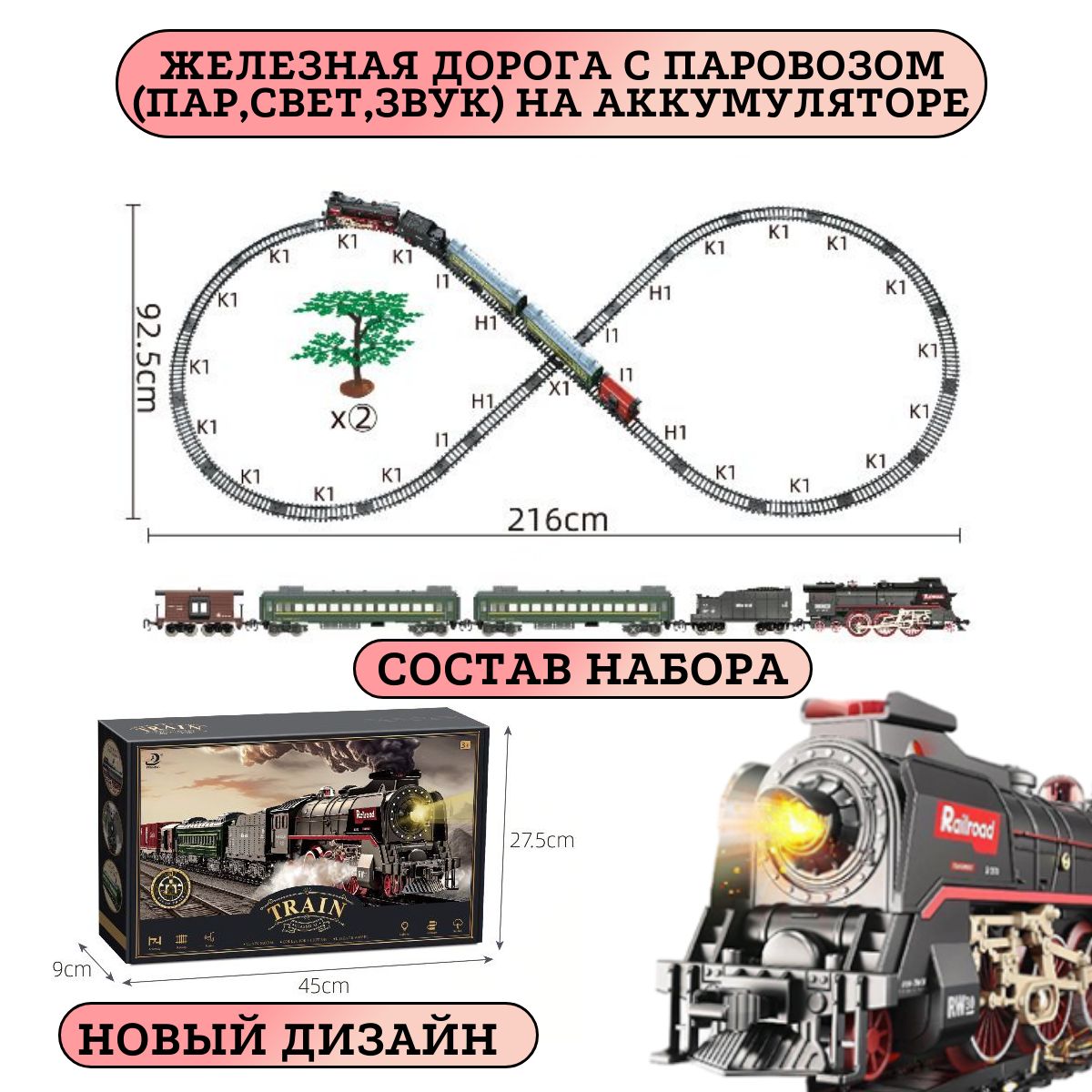 Железнаядорогасостариннымпаровозом