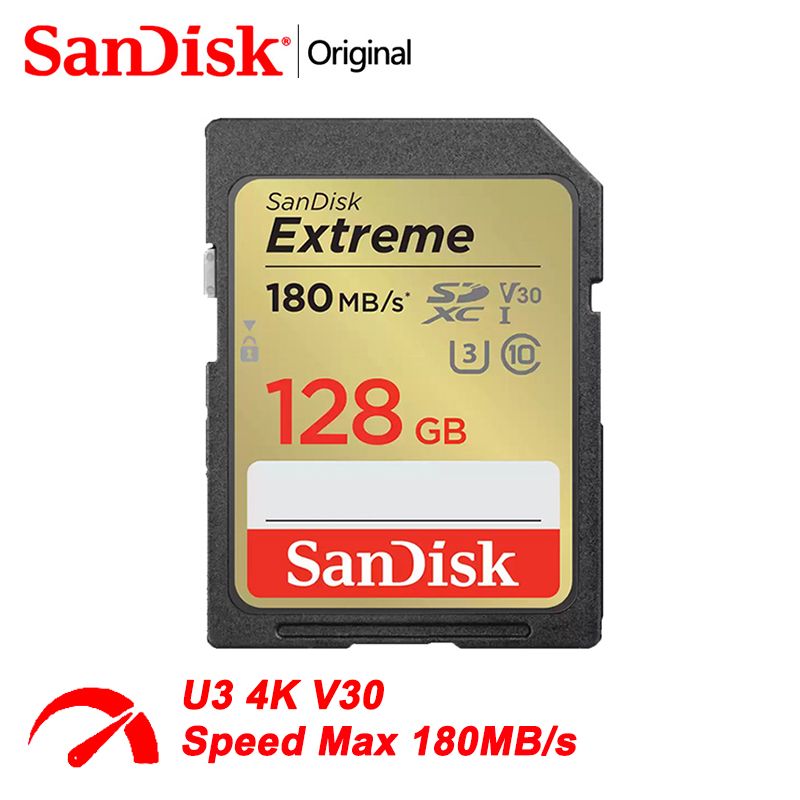 SanDisk Карта памяти Extreme 128 ГБ (SDSDXVA-128G)