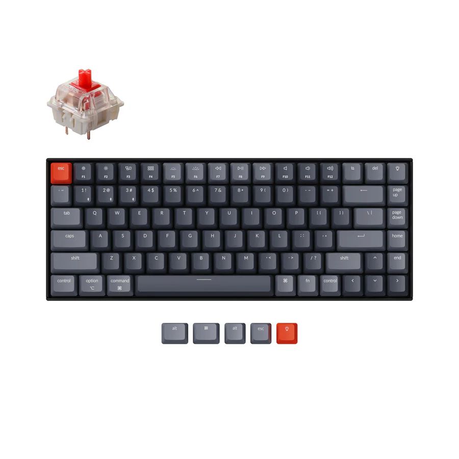 Keychron Игровая клавиатура беспроводная K2-C1, (Gateron G Pro Red), Русская раскладка