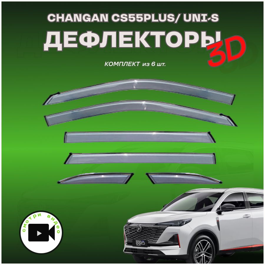 ДефлекторыдляоконChanganCS55PLUS/UNI-S