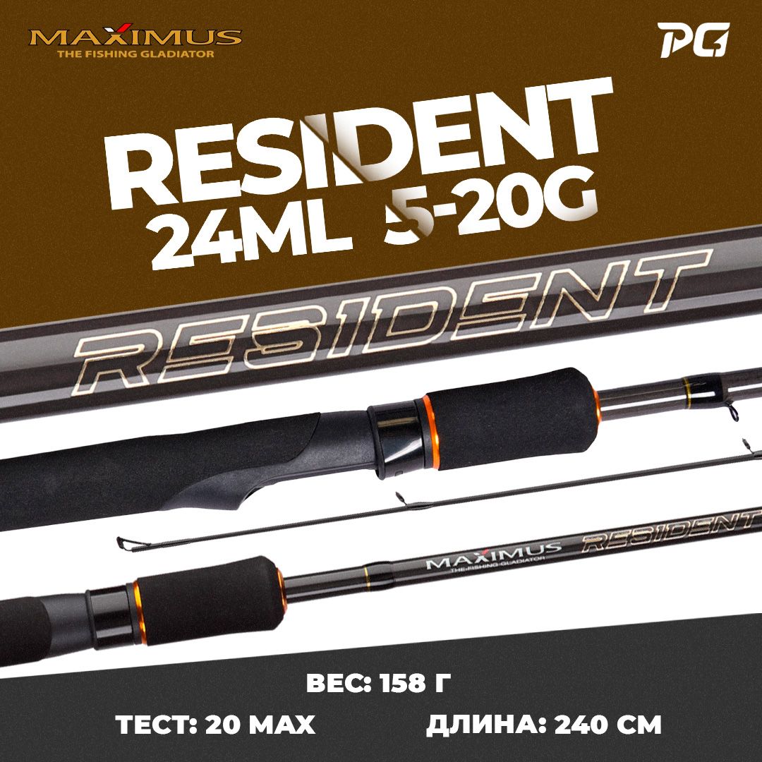 Спиннинг Maximus RESIDENT 24ML 2,4m 5-20g