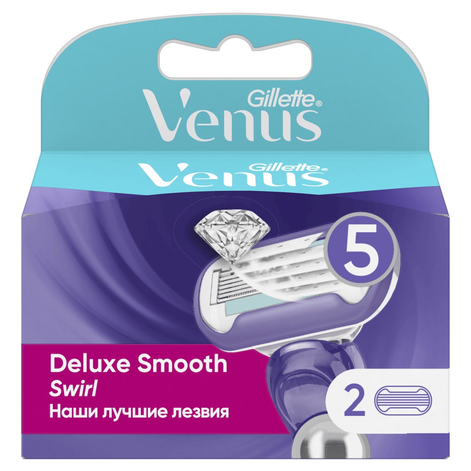 Gillette Venus Swirl Кассеты для бритья сменные 2шт