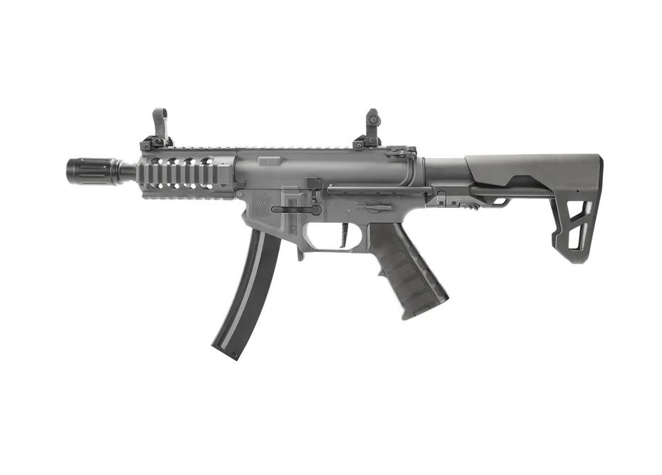 Страйкбольный автомат King Arms PDW 9mm SBR Shorty (gun metal grey)