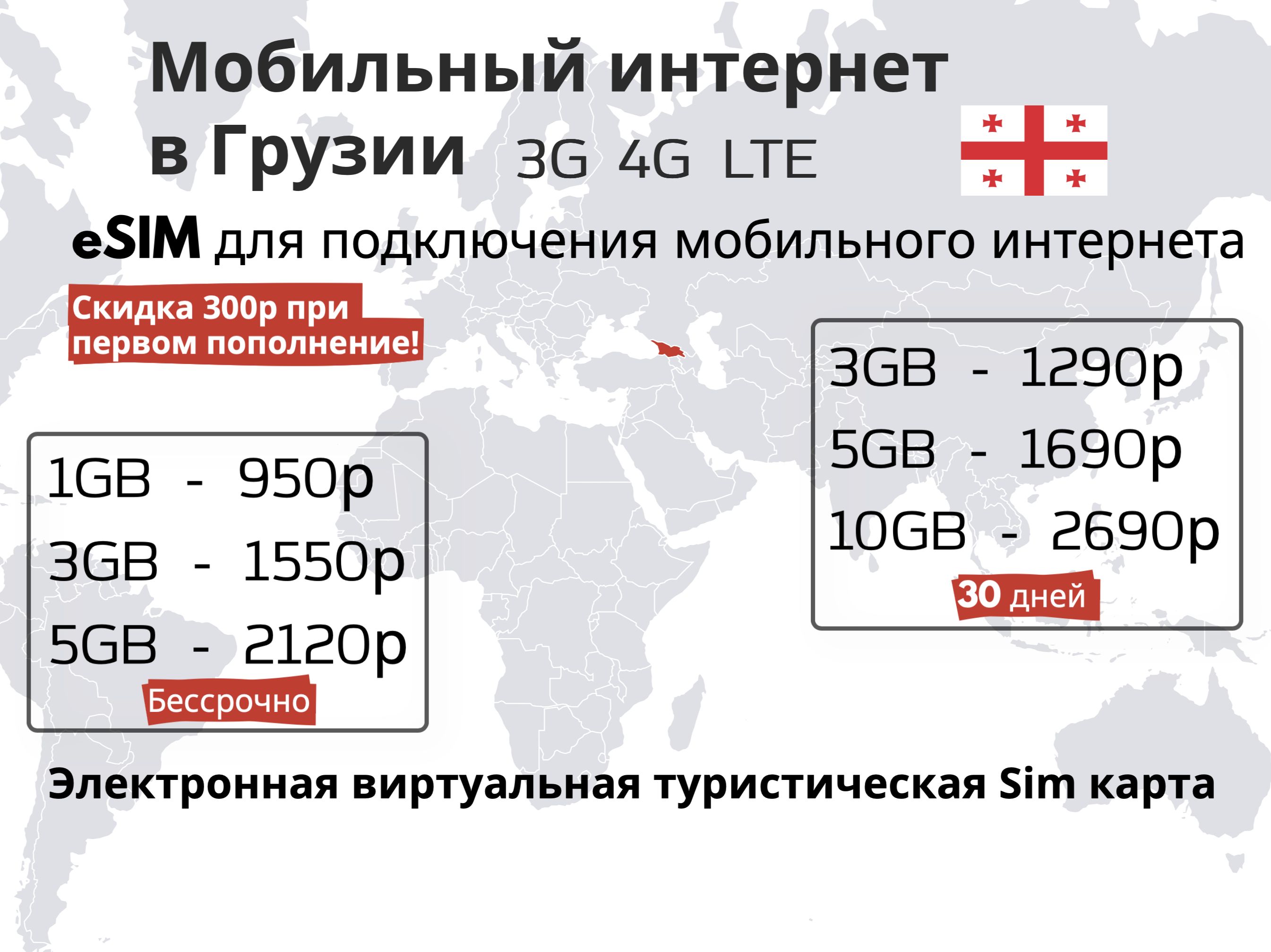 SIM-картаeSim-МобильныйинтернетвГрузии,3G,4GeSIM-электроннаясимкартадлятелефона,планшета,смартфона,ноутбука-туристическаявиртуальнаясимкартадляпутешествийиинтернетазаграницей(Весьмир)