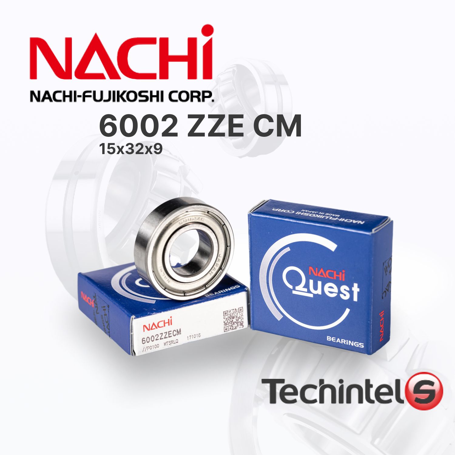 ПодшипникNACHI6002ZZE(2ZZZ)15х32х9