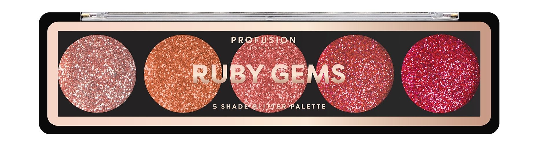 PROFUSION Палетка глиттеров для макияжа Ruby Gems, 4,5 г