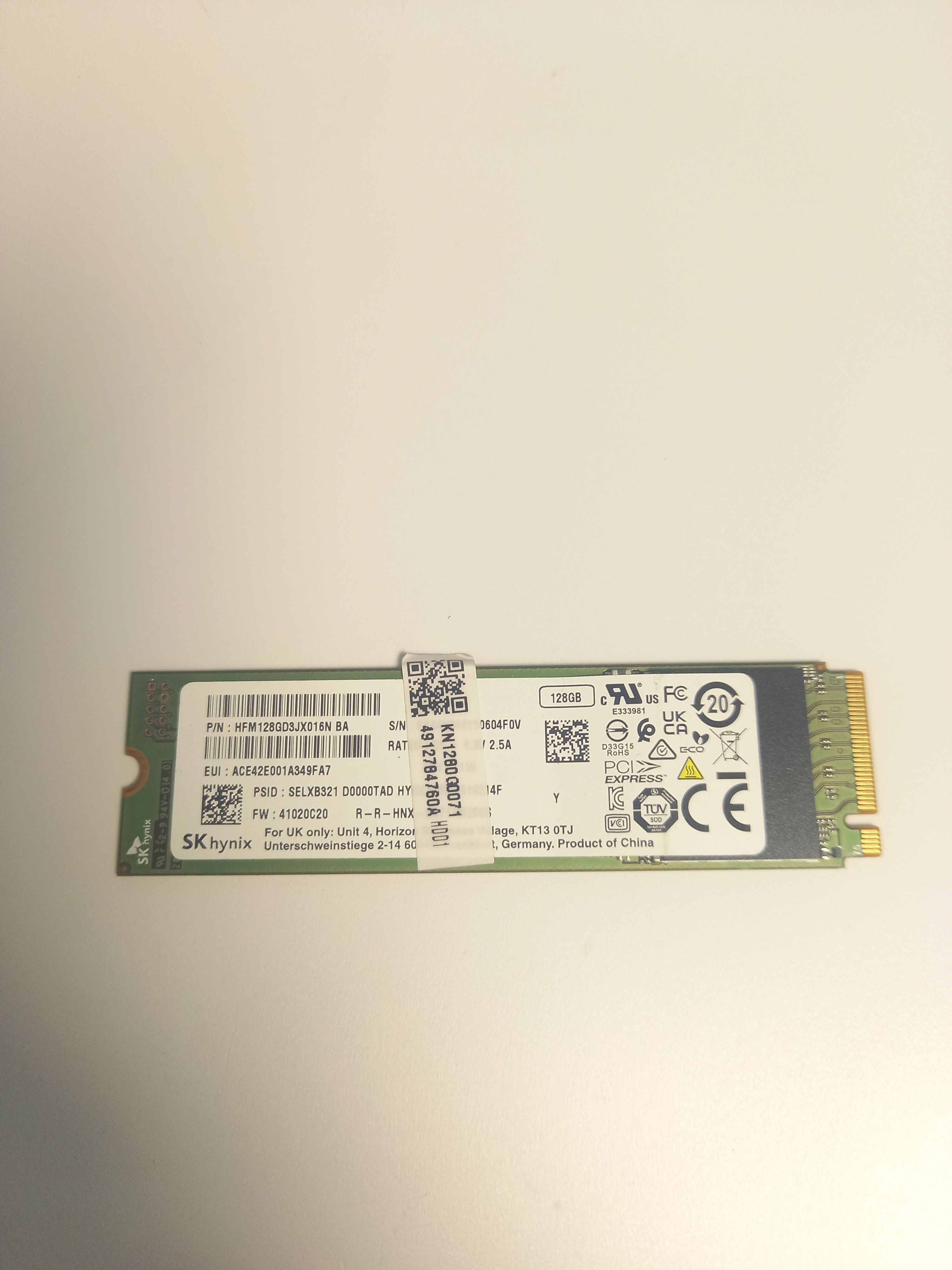 Hynix128ГБВнутреннийSSD-дискSSDHynix128Gb(HFM128GD3JX016N)