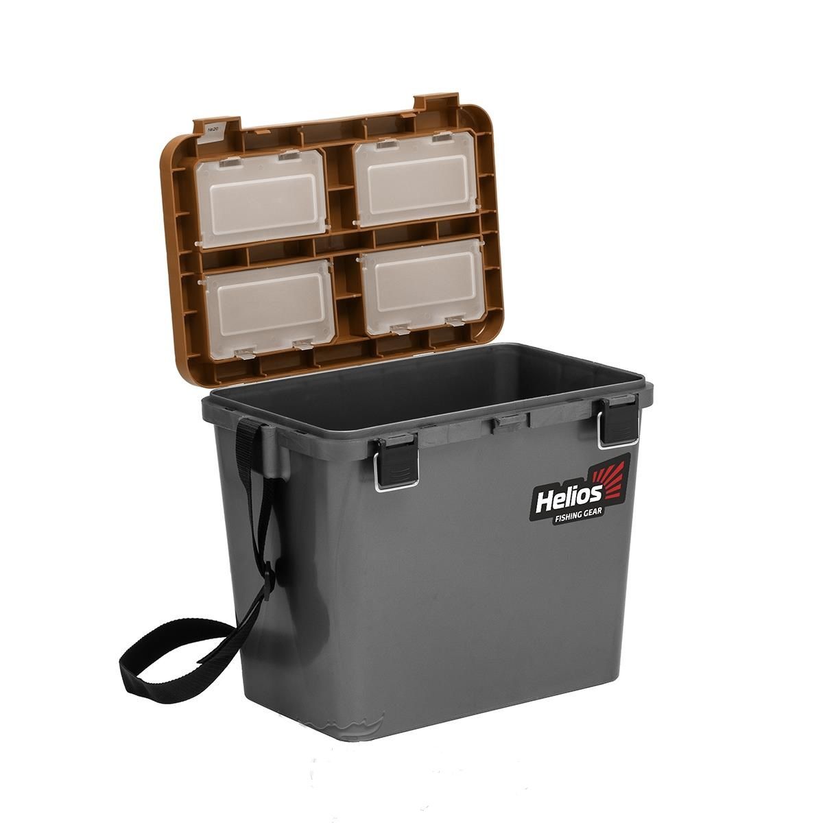 Ящик зим. Helios 19 л односекционный серый/оранжевый (HS-IB-19-GO-1)