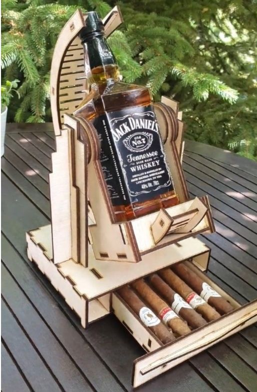 Держатель для бутылки виски jack daniels