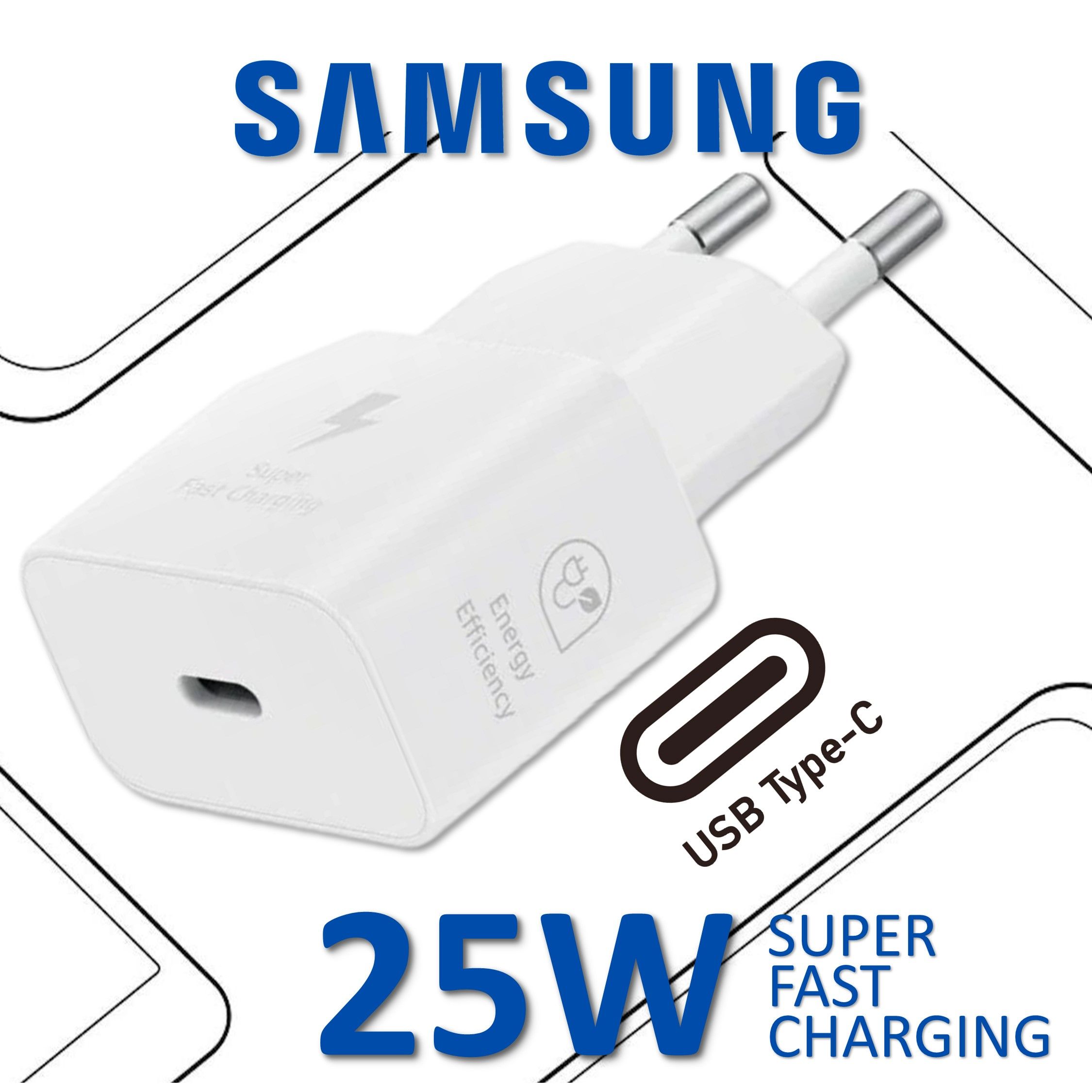 Блок питания, сетевой адаптер Samsung EP-T2510 25W PD Power Adapter USB-C, белый