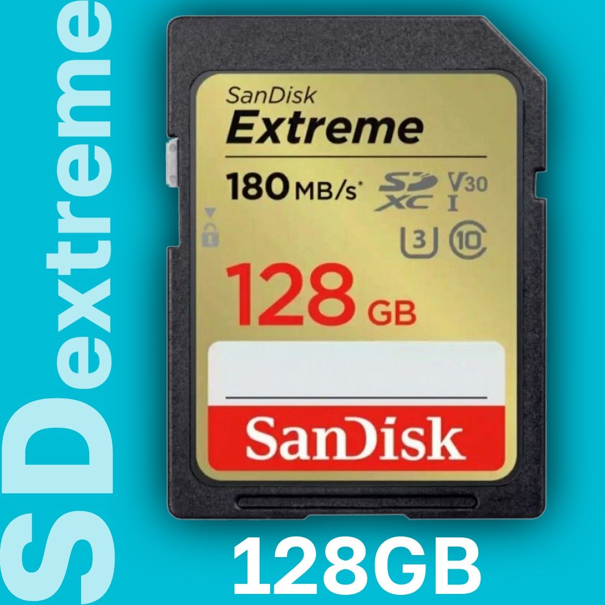 КартапамятиSanDiskExtreme128GB180MB/sClass10UHS-IU3(SDSDXVA-128G-GNCIN)