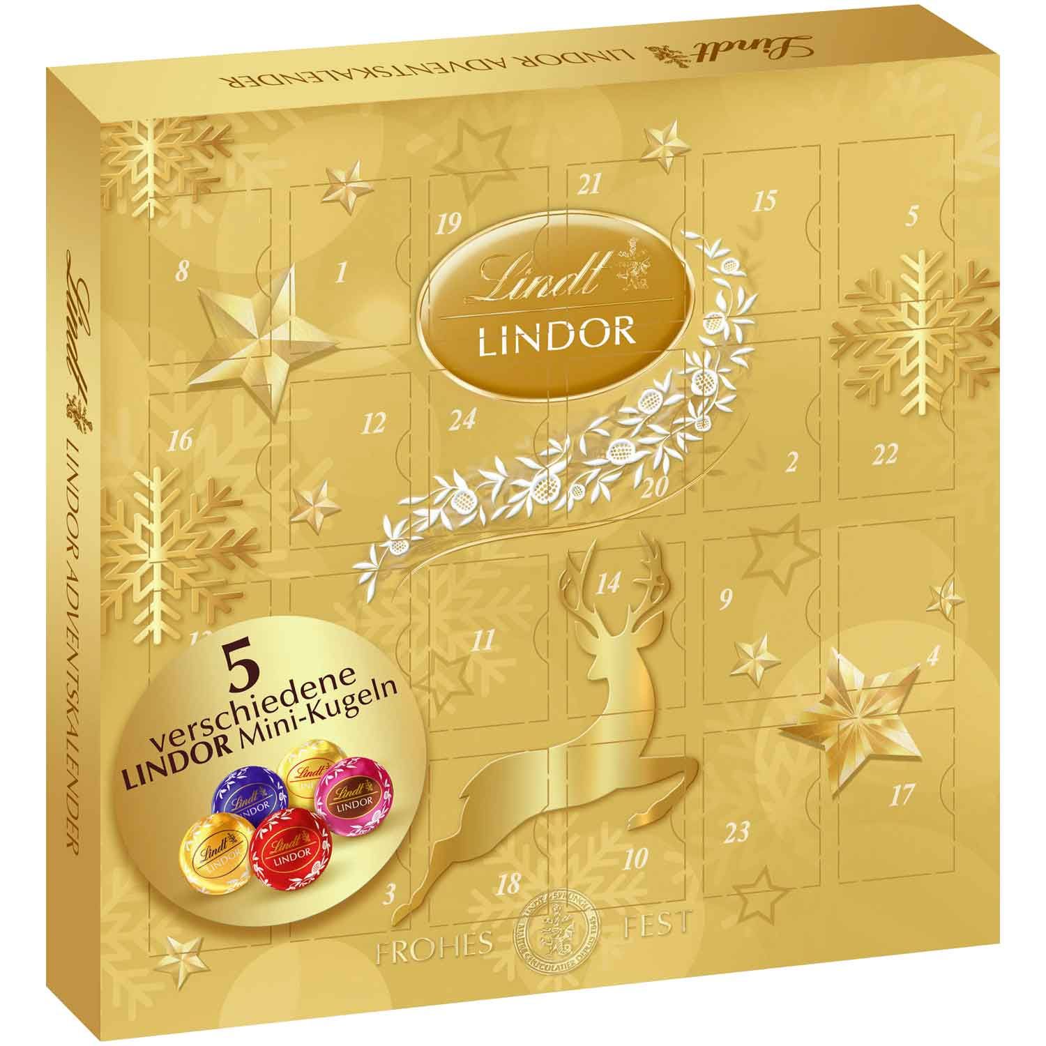 LindtLindorАдвент-календарь,24сладкихсюрприза,109грамм