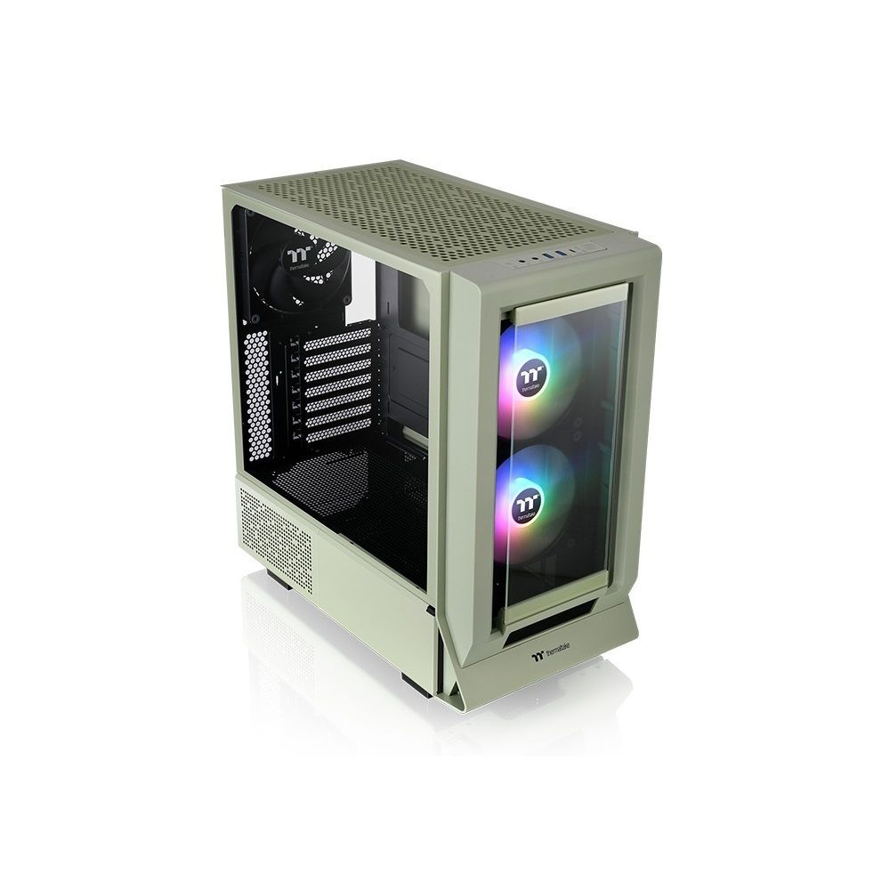 Thermaltake Компьютерный корпус Корпус Thermaltake CA-1Z3-00MEWN-00, зеленый (CA-1Z3-00MEWN-00)