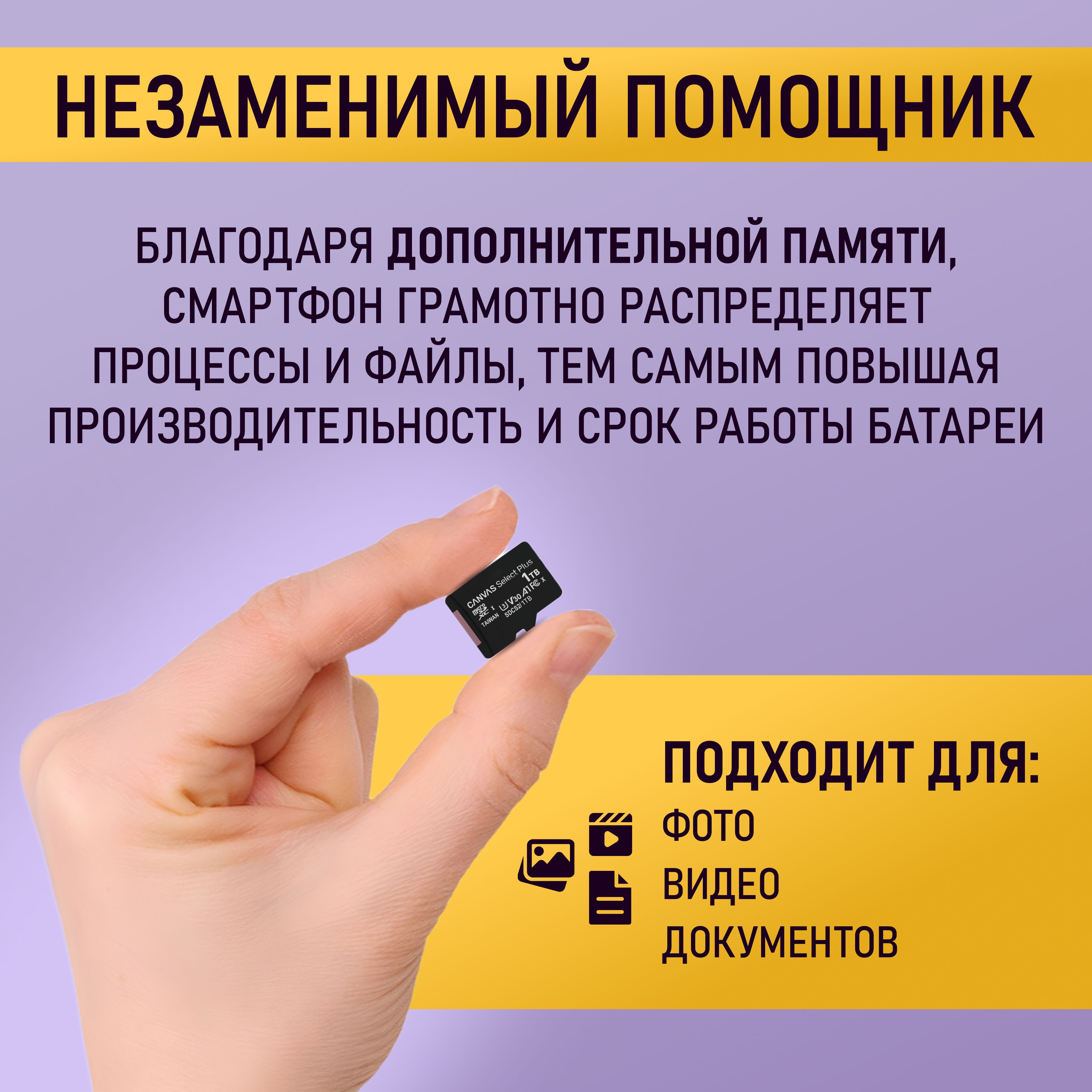 КартапамятиCanvas1ТБmicroSD,сдкарта1ТБ,microSDHC1тб,