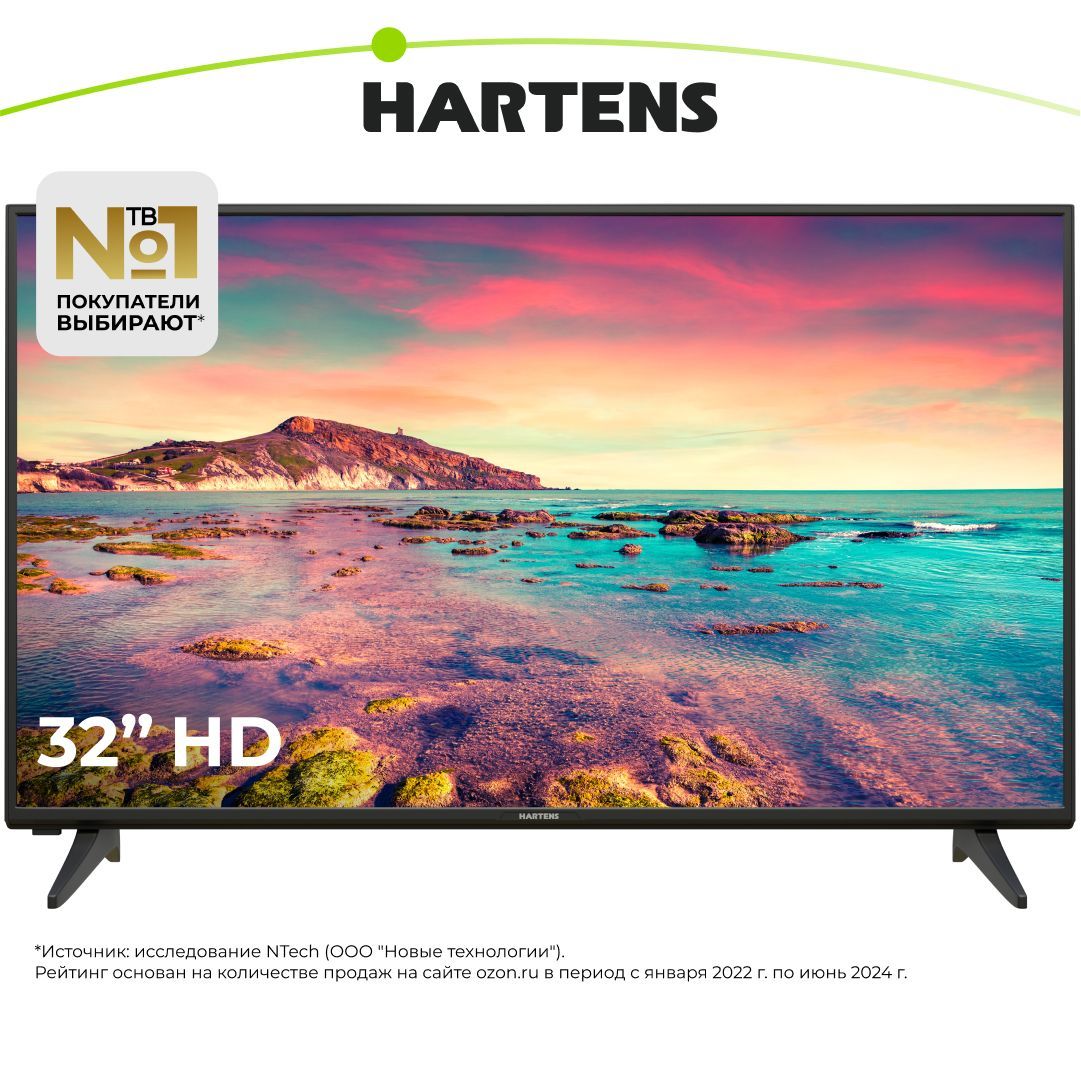 HartensТелевизорHT-32H06B-VZ32"HD,черный