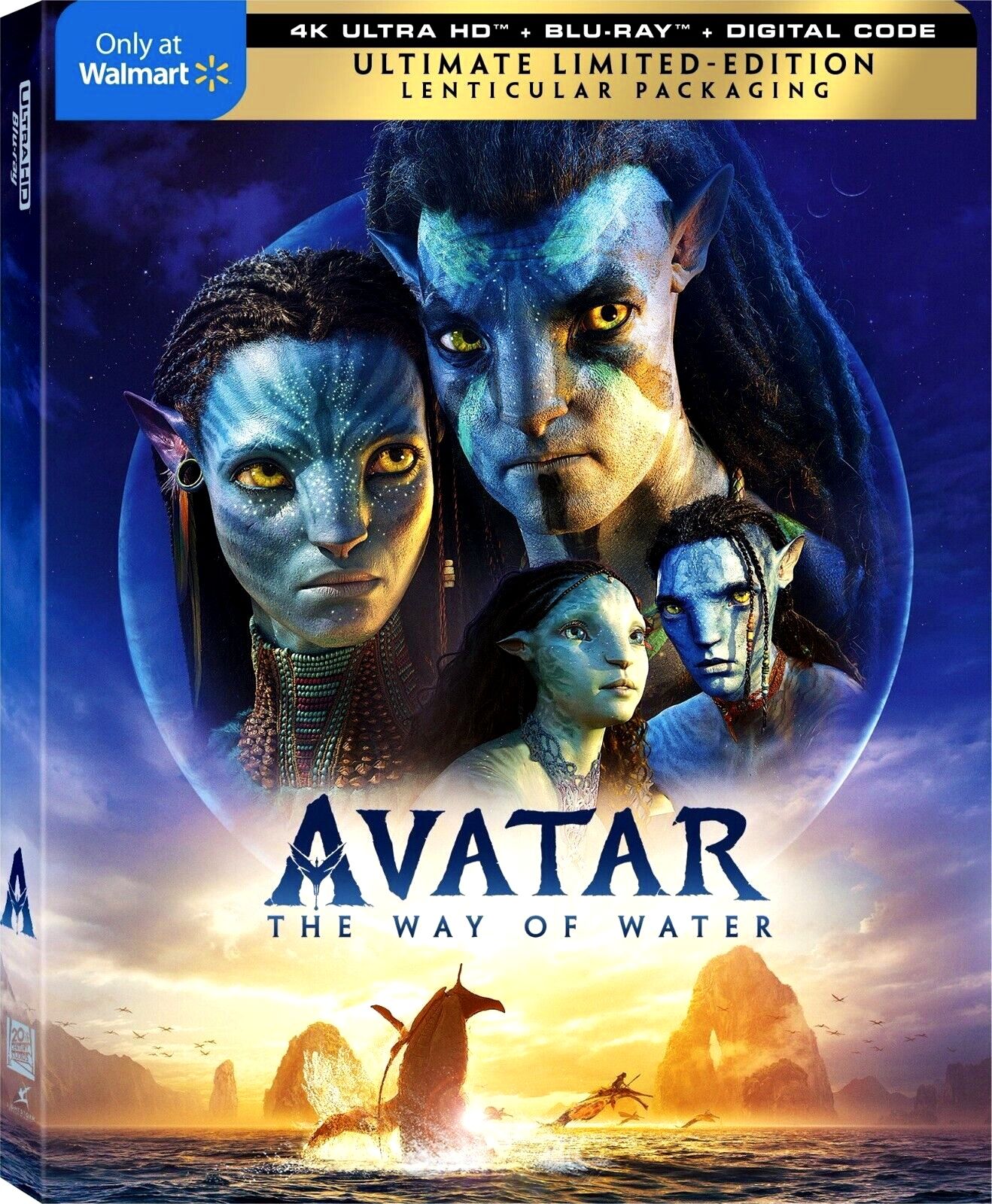 4K Ultra HD Blu-ray. Аватар: Путь воды. Фильм 2022 года. Боевик, приключения, фантастика.