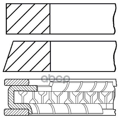 Кольца Поршневые Daewoo Matiz 0.8 91- D68.5 1.2-1.5-2.8 Goetze арт. 0842680000